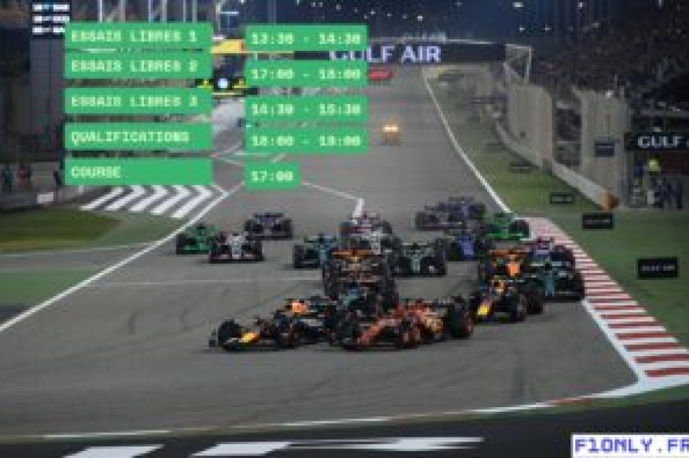 Programme et horaires du Grand Prix de F1 de Bahreïn 2025
