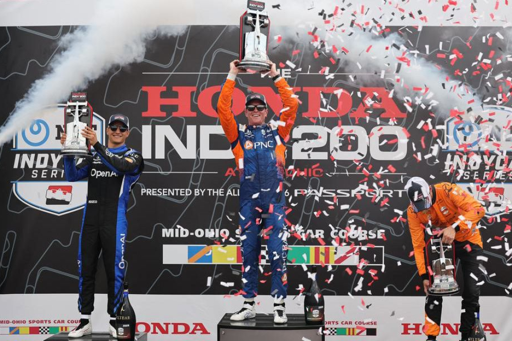 Mid-Ohio : Alex Palou à la faute, son équipier Scott Dixon surgit