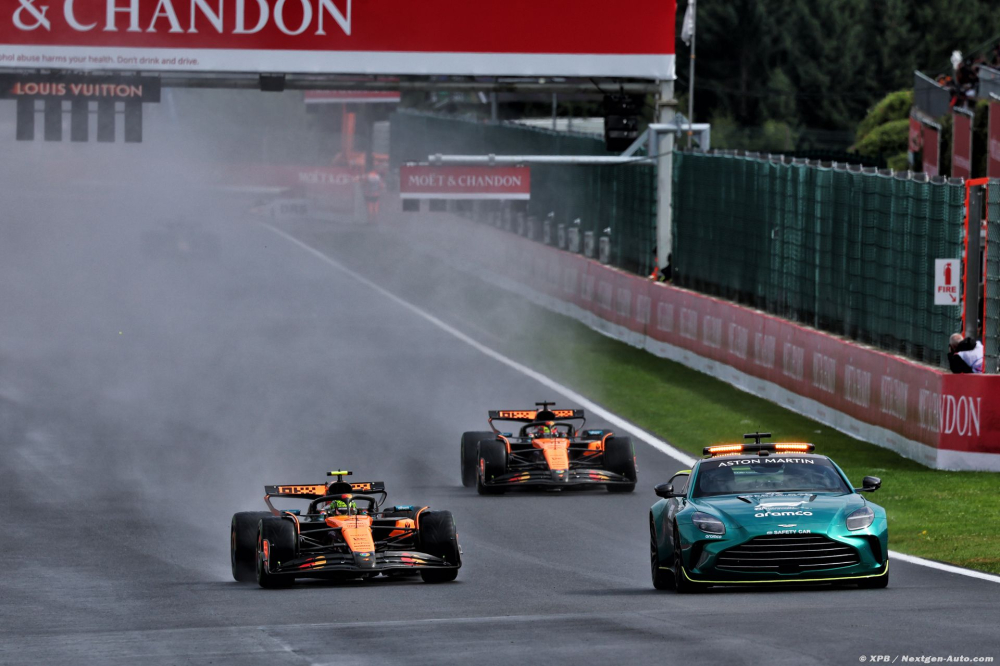 'Bravo à la FIA' : McLaren F1 approuve la gestion de la pluie en Belgique