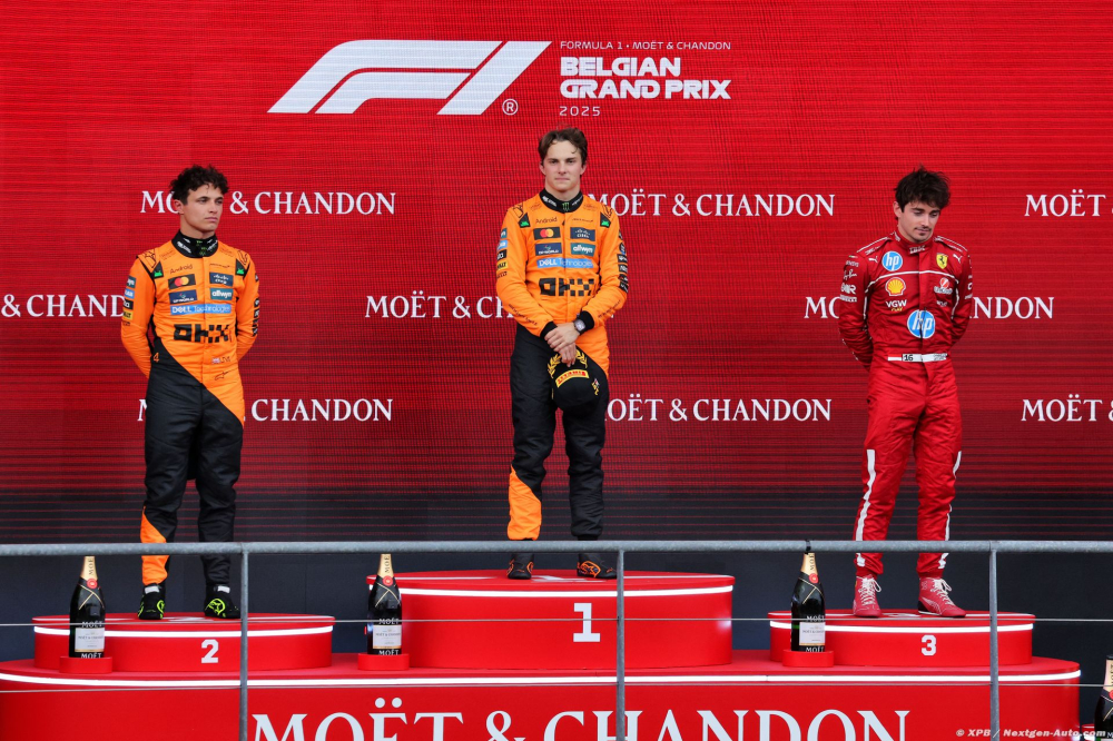 Les statistiques après le Grand Prix de Belgique F1 2025