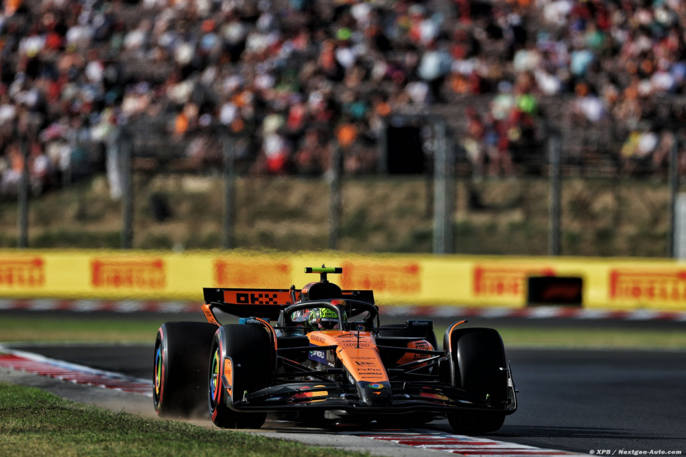 McLaren F1 est en tête des Libres mais avec des difficultés inattendues en Hongrie