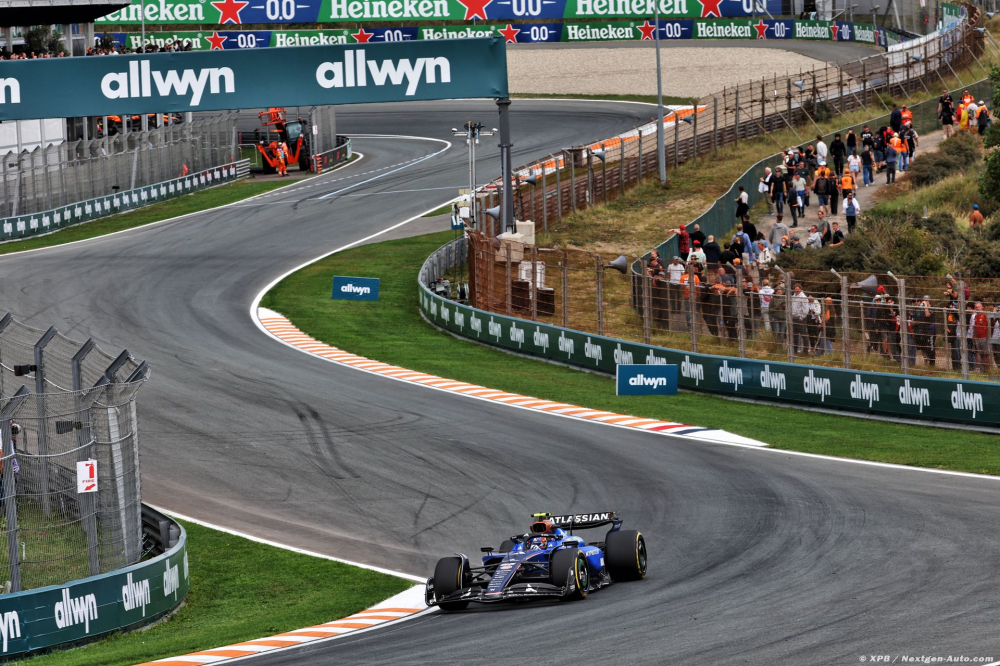 Un vendredi agité mais 'prometteur' pour Williams F1 aux Pays-Bas