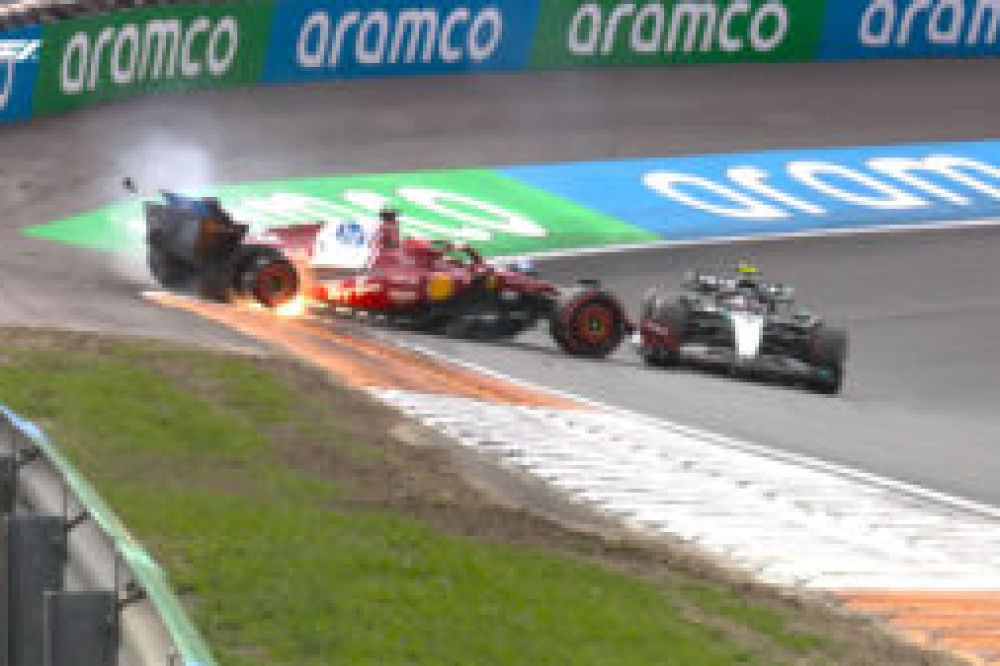 Leclerc contraint à l’abandon après un accrochage avec Antonelli à Zandvoort