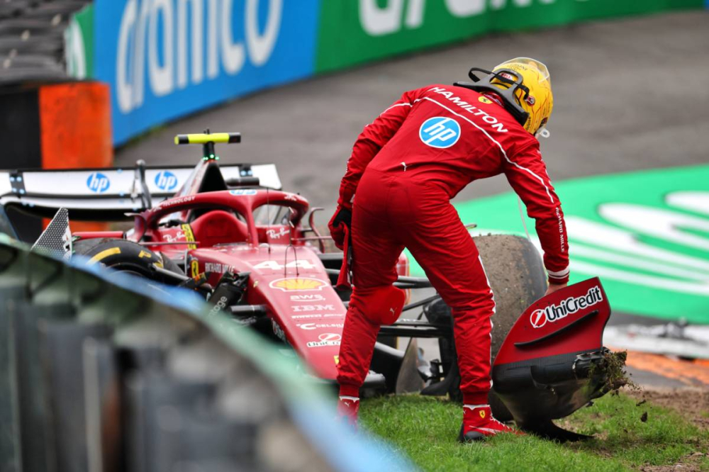 Ferrari positive malgré le crash de Lewis Hamilton à Zandvoort