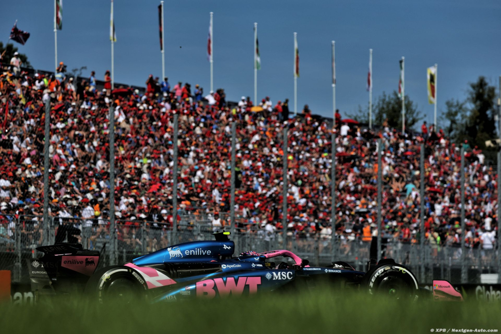 Alpine en fond de grille à Monza avec une F1 'pas très adaptée'