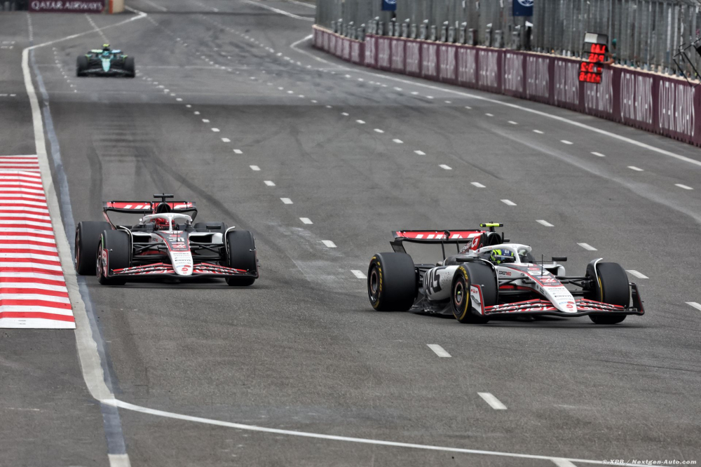 'Coincés' dans le peloton, les pilotes Haas F1 n'ont rien pu faire