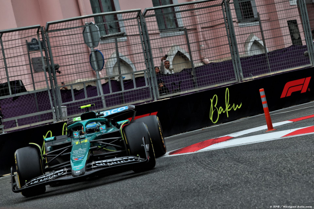 Sans surprise pour Alonso, Aston Martin F1 a reculé en course à Bakou