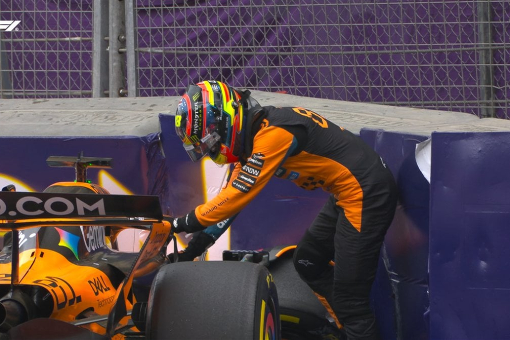 Oscar Piastri s’enfonce à Bakou : départ raté, crash et polémique évitée