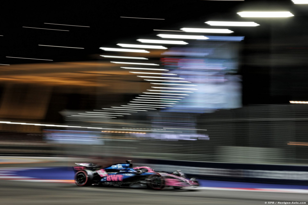 Alpine F1 souffre encore plus avec les bosses de Singapour