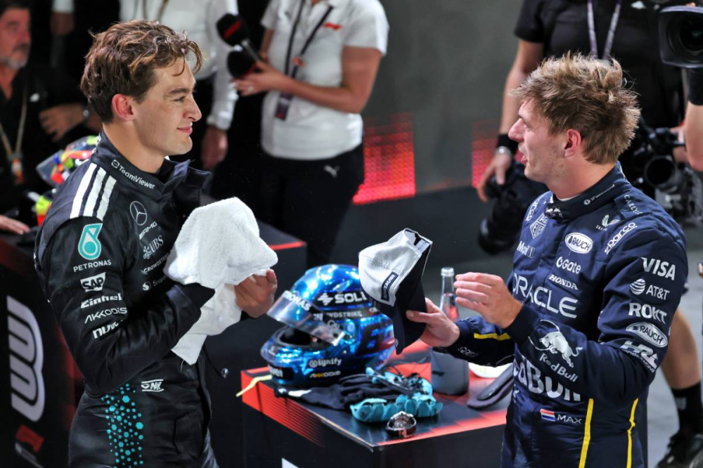 George Russell prêt à livrer un duel à Max Verstappen demain