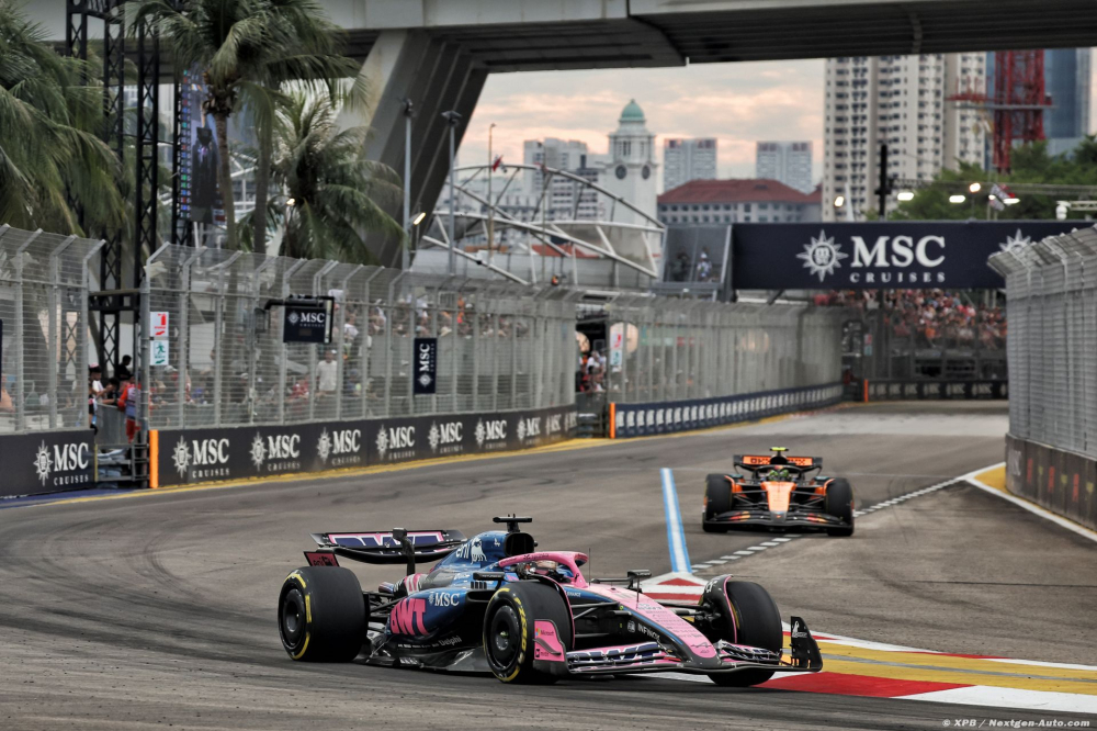 Gasly partira de la voie des stands à Singapour