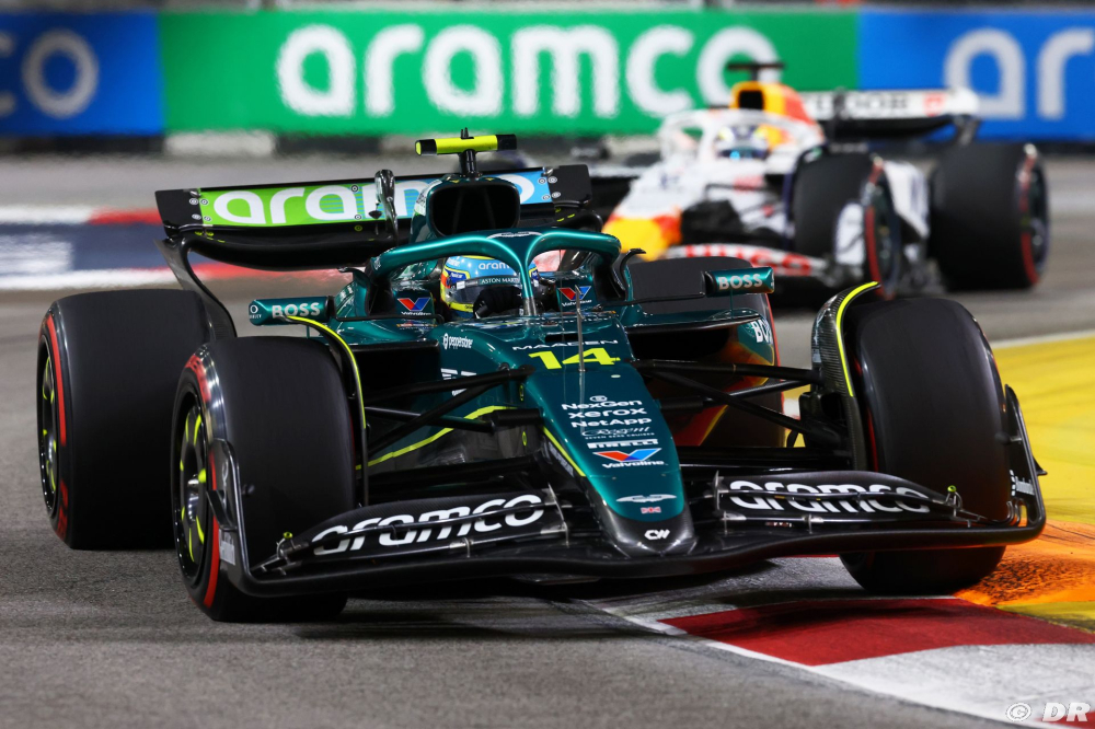 Aston Martin F1 salue les 'superbes dépassements' de ses pilotes à Singapour