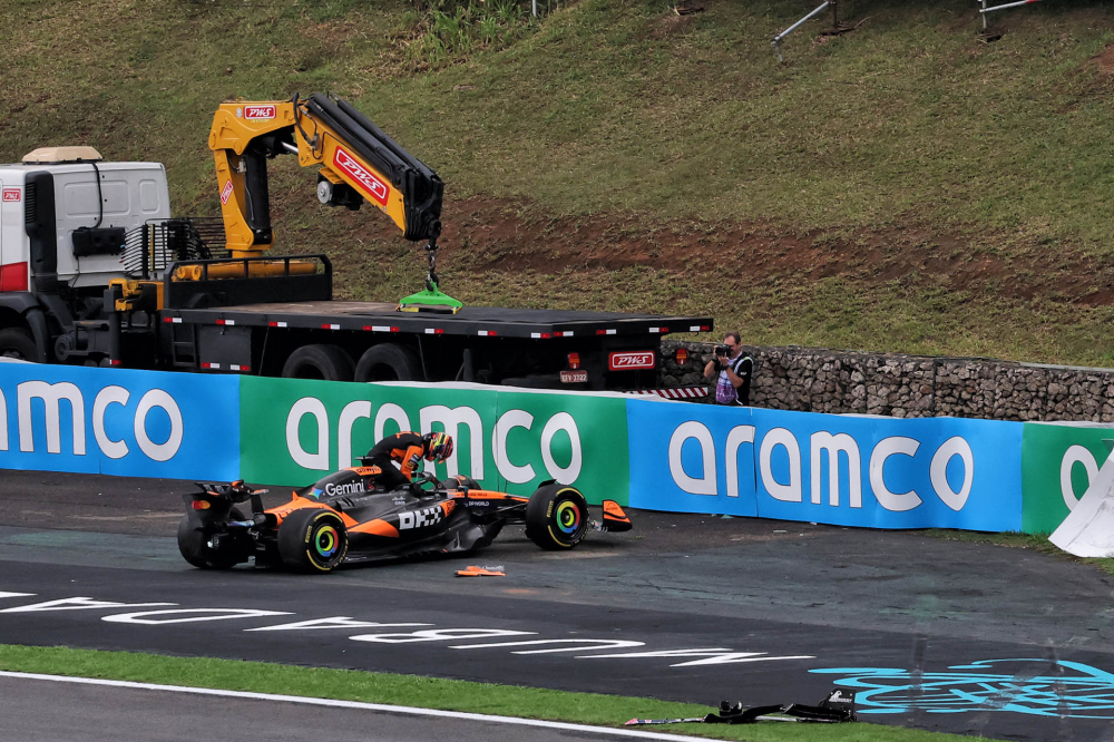 Piastri 'très frustré' par son crash lors du Sprint mais ne blâme pas Norris