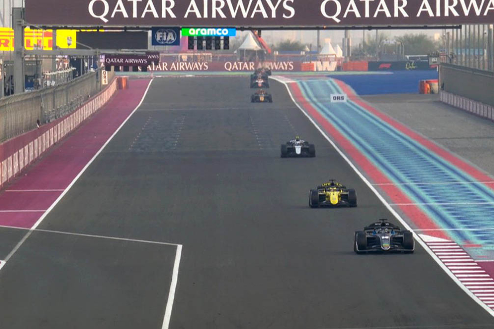 F2, Qatar, Course principale : Martins victorieux, Fornaroli champion