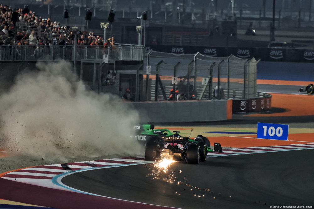 Alpine F1 passe à côté au Qatar : collision pour Gasly, Colapinto sans solution