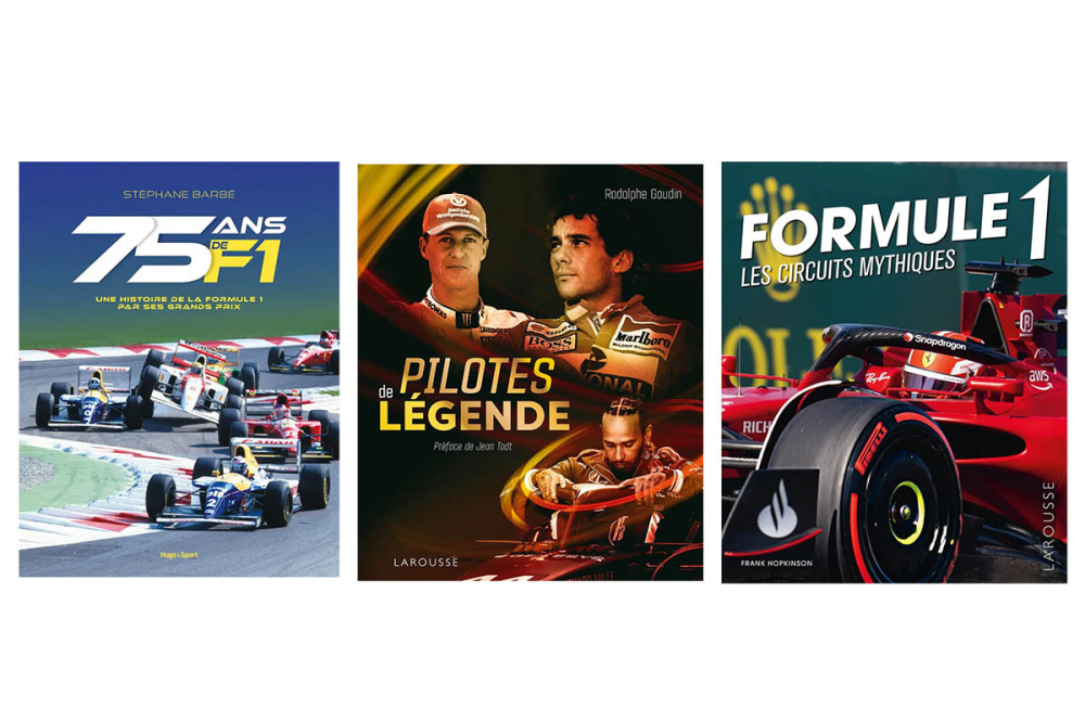 Guide de Noël 2025 - Livres F1 : 75 ans de F1, Pilotes de légende et Les circuits mythiques