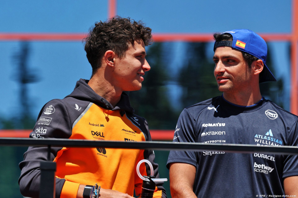 Sainz : Norris est 'aussi rapide' que Verstappen et Leclerc