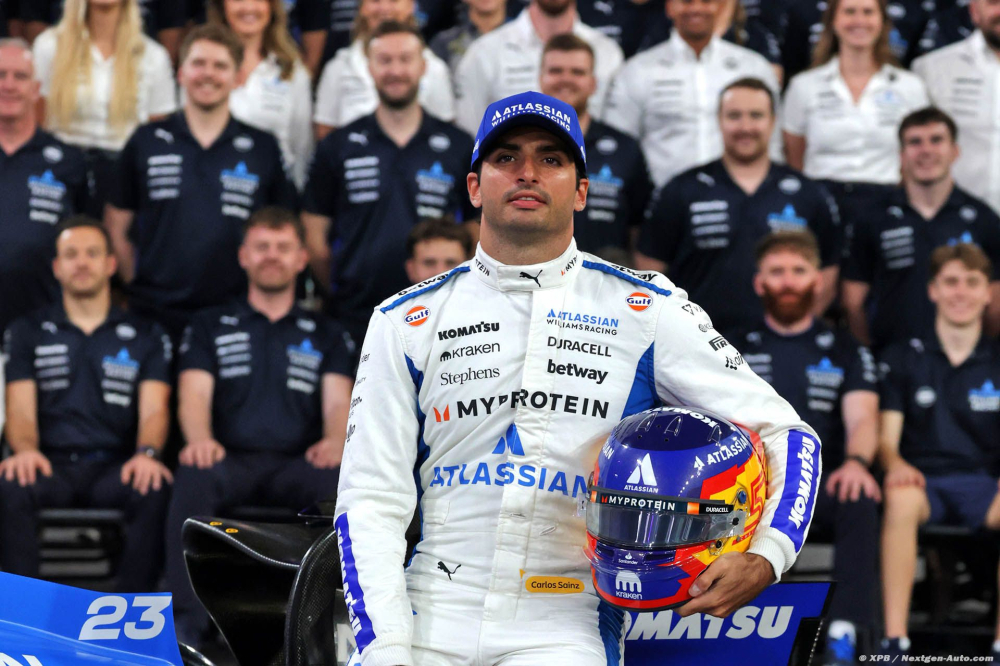 Sainz remercie Williams F1 et ses membres avec une grande classe