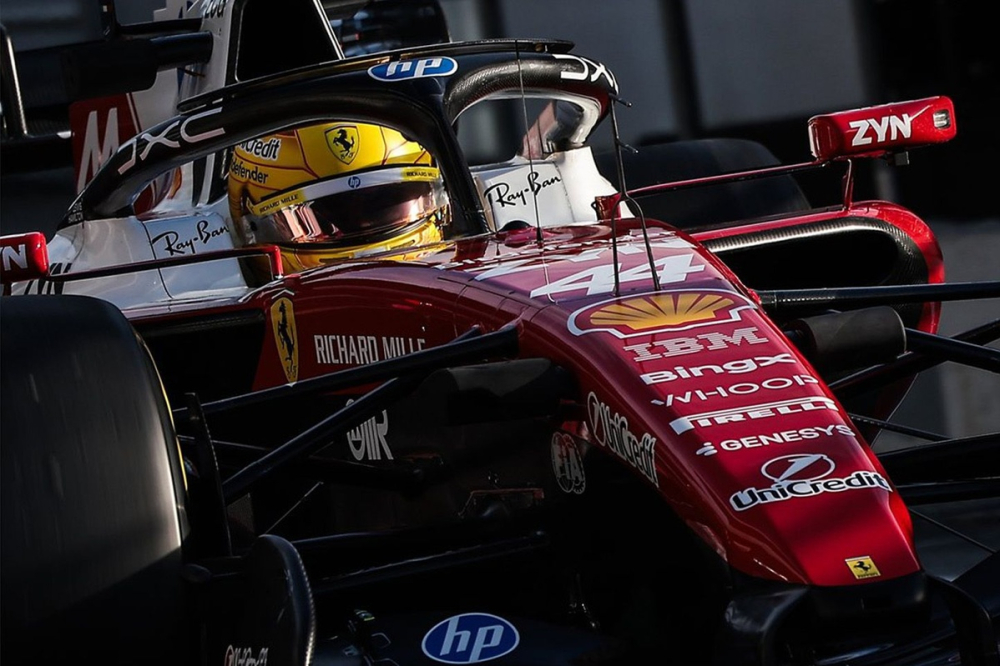 Hamilton et Ferrari s'offrent le meilleur temps des essais de Barcelone