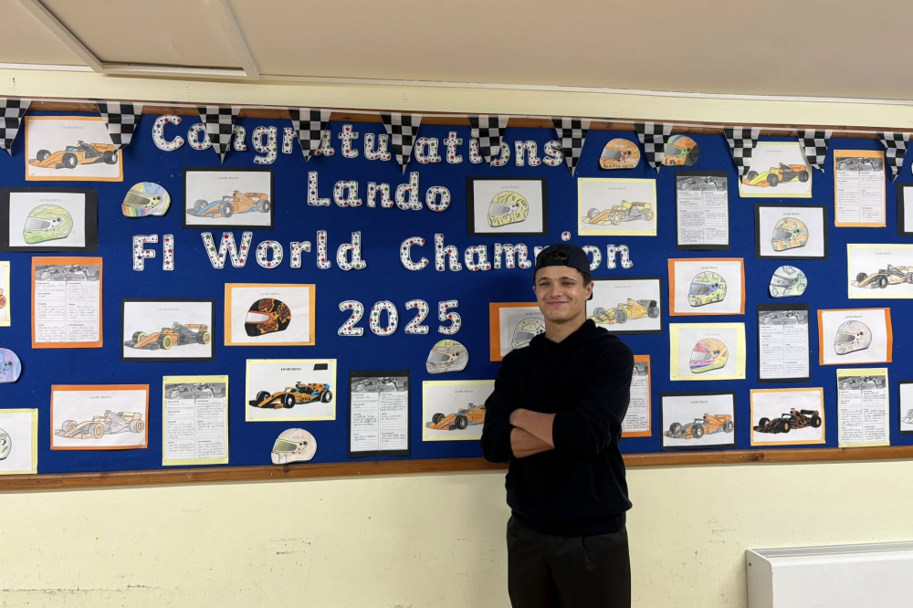 La belle visite de Lando Norris à son ancienne école primaire