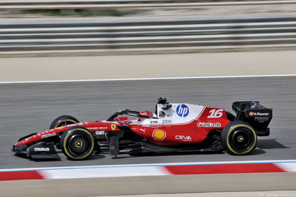 Essais F1 - Bahreïn 1, Jour 2 : Leclerc en tête à la pause, matinée catastrophe pour Mercedes et Red Bull