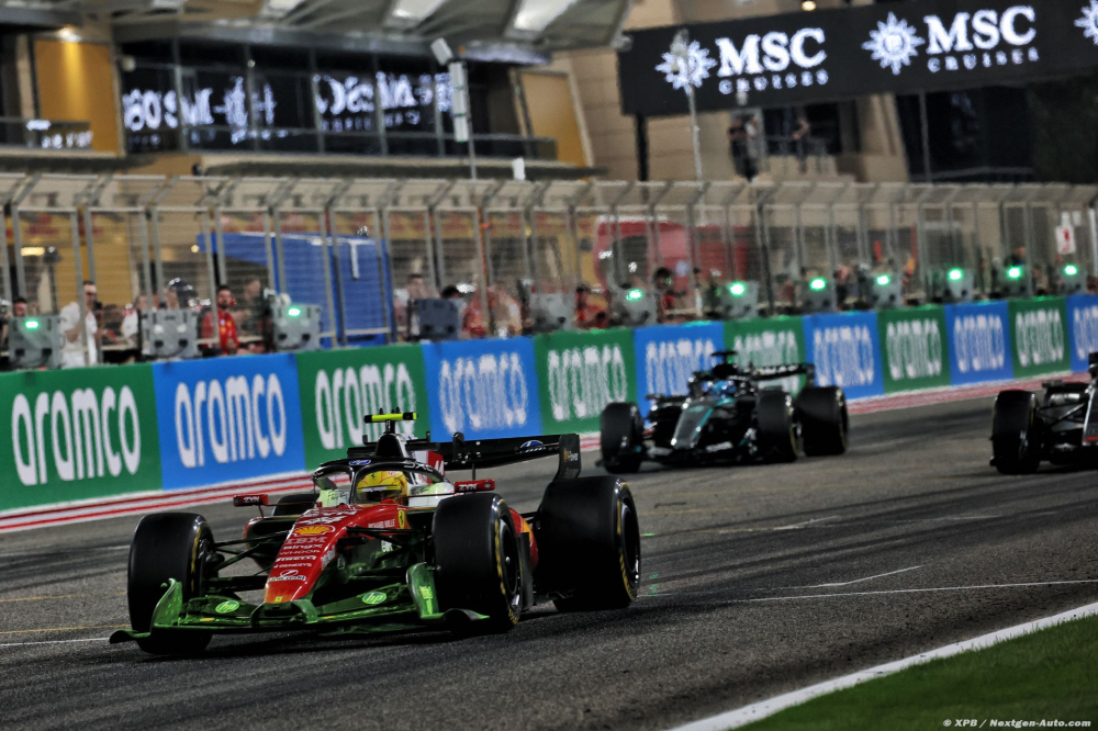 Ferrari signe une bonne journée à Sakhir malgré un souci technique pour Hamilton