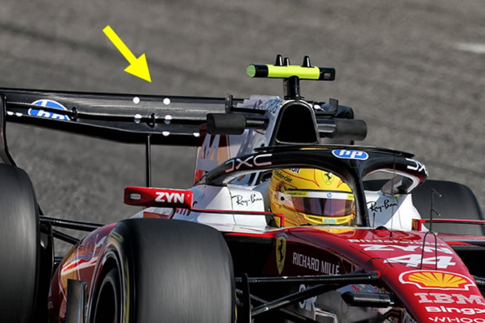 Ferrari défie les limites du règlement avec un aileron totalement inversé