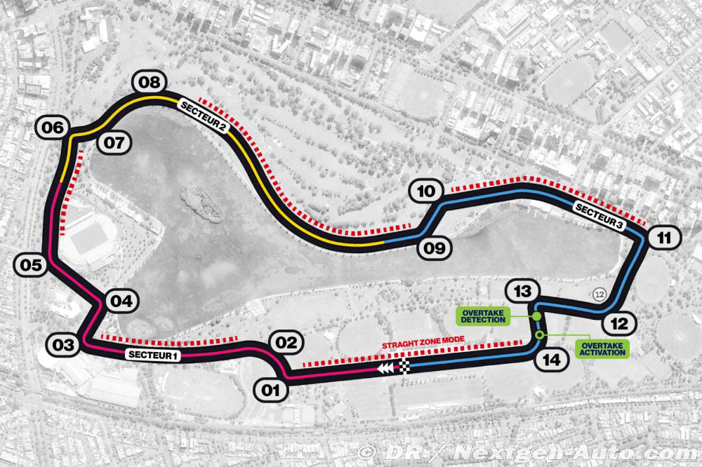 Cinq zones de 'straight mode' révélées pour débuter la saison F1 en Australie