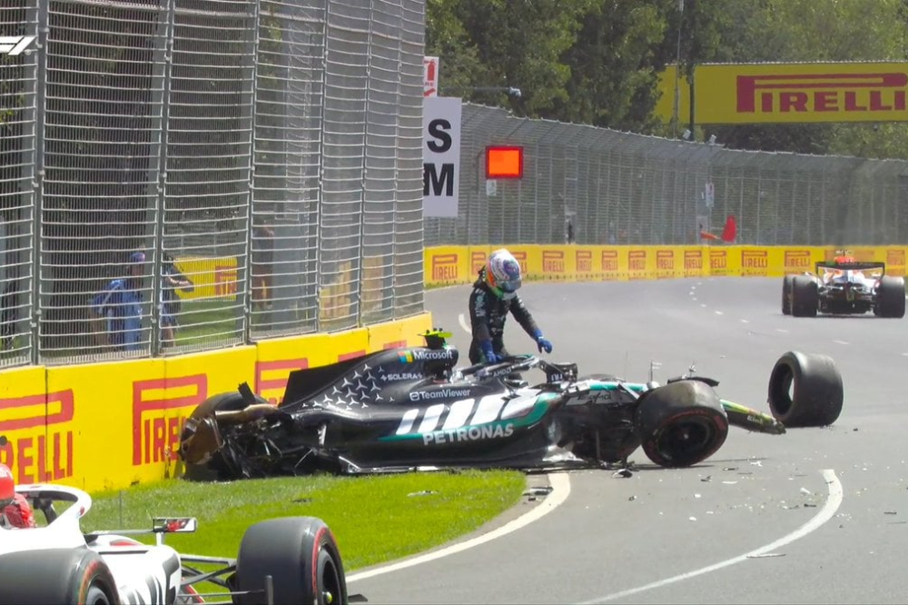 GP d'Australie - EL3 : Mercedes frappe fort, énorme crash pour Antonelli