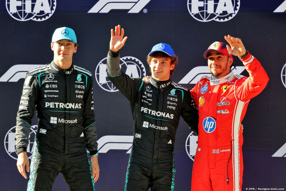 Le top 3 se méfie déjà du GP de Chine : Antonelli, Russell et Hamilton livrent leurs attentes