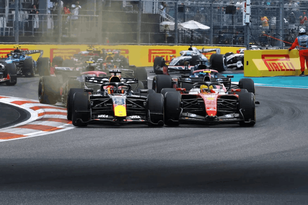 Tension entre Max Verstappen et Lewis Hamilton à Miami : 