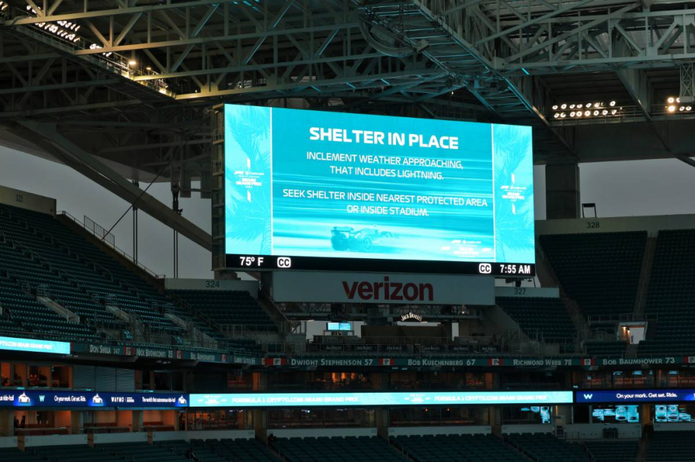 Orages à Miami : une course support annulée, le Grand Prix menacé