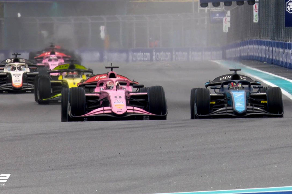 F2, Miami, Course principale : Gabriele Mini s'impose au terme d'une course mouvementée