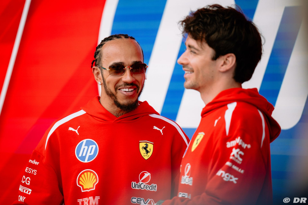 Leclerc 'analyse absolument tout' chez Hamilton chez Ferrari