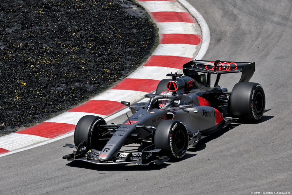 Audi F1 est 'compétitive' au Canada malgré une journée 'perturbée'