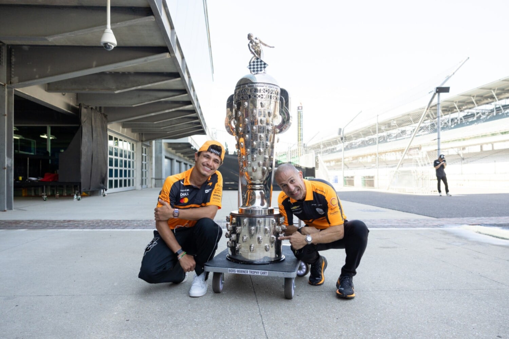 Lando Norris en visite à Indianapolis pour se remettre de sa déception de Montréal