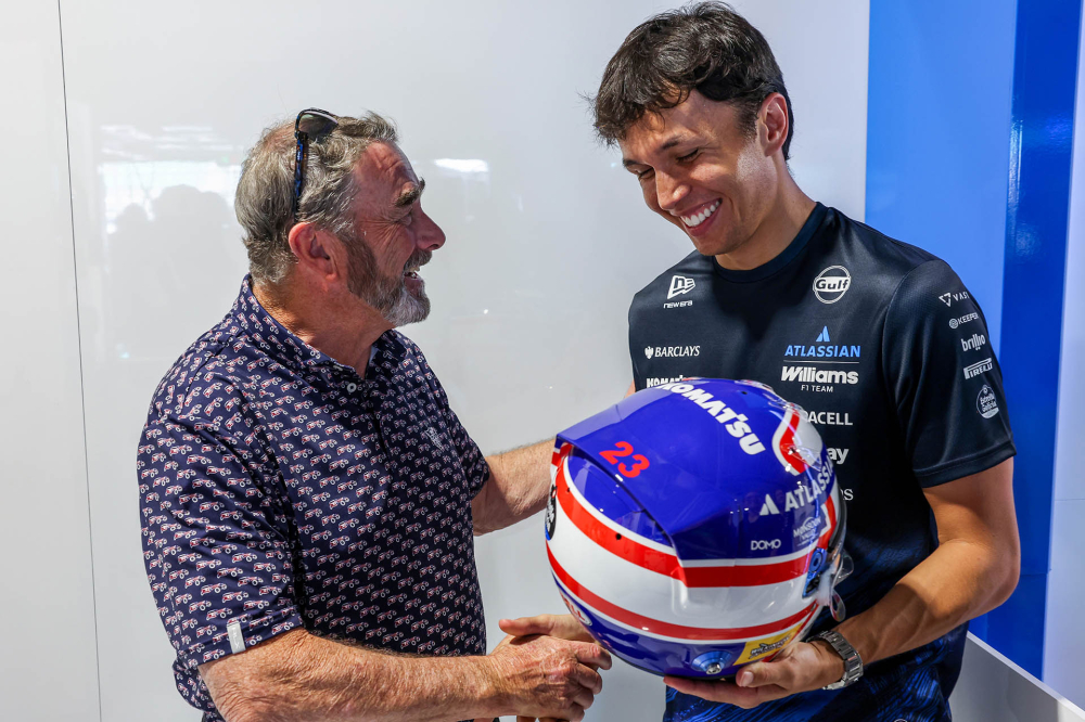 Albon rend hommage à Mansell alors qu'il bat un de ses records à Barcelone