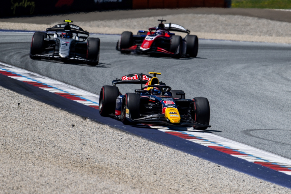 Spielberg – Course principale : Nikola Tsolov en patron devant Gabriele Minì