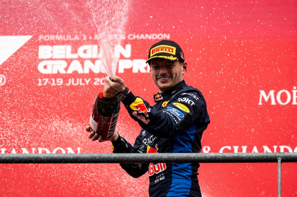 Max Verstappen troisième et satisfait : « Être sur le podium ici, c’est un très bon résultat »