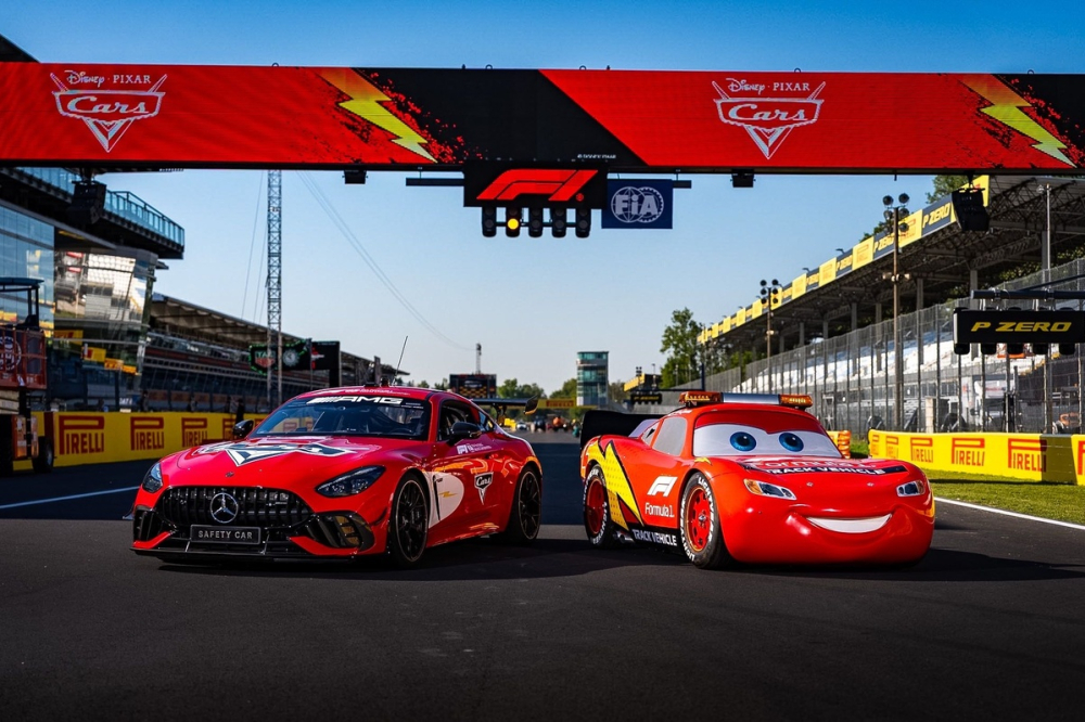 Le Safety Car prend les couleurs du film Cars à Monza !