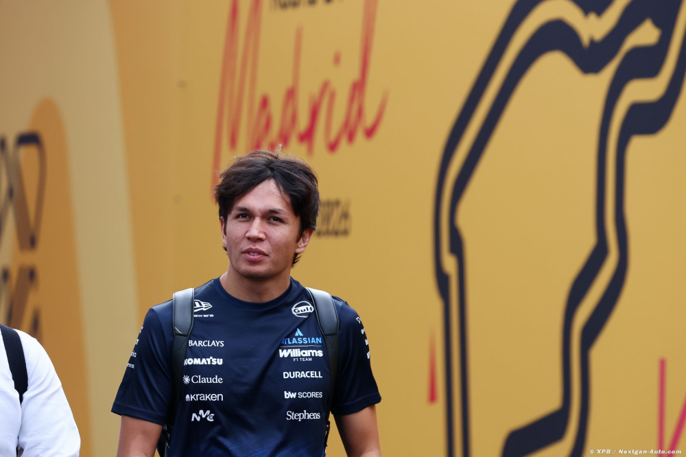 Albon envisage un week-end 'difficile' pour Williams F1 à Madrid
