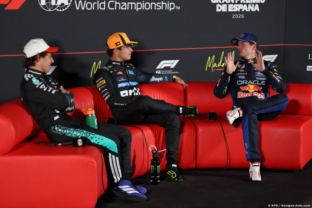 Le top 3 analyse le Madring avant la course, Verstappen veut changer le tracé !