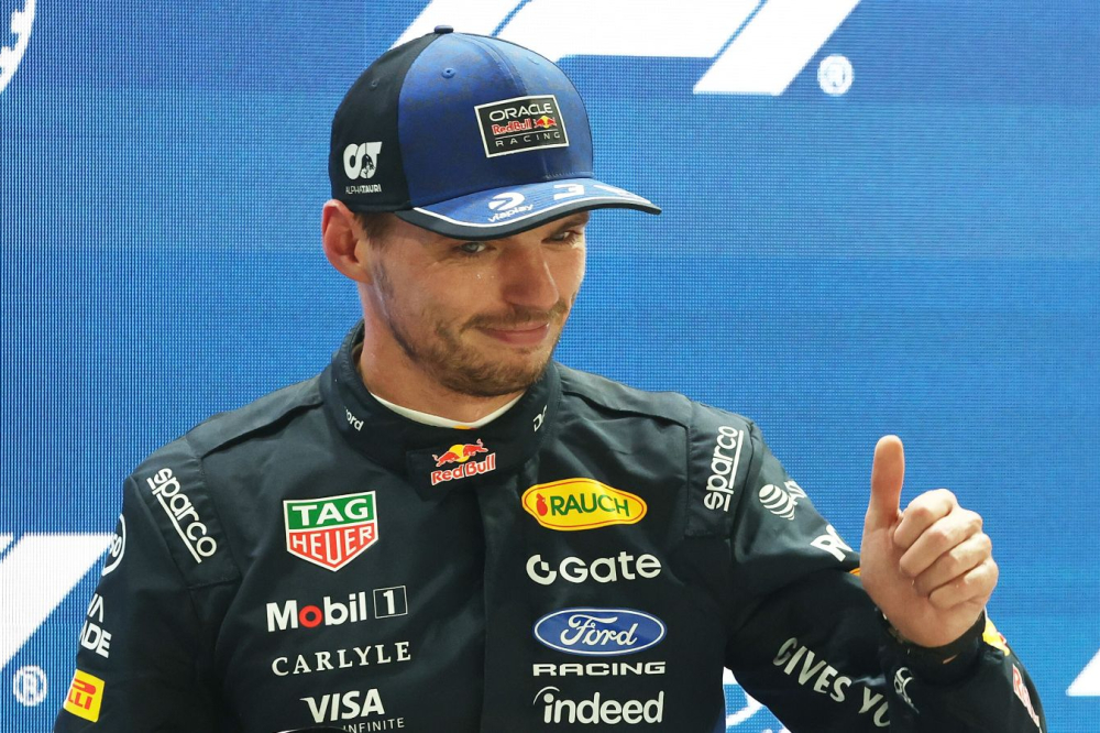 GP de Singapour de F1 - La réaction de Max Verstappen à l'arrivée de la course Sprint : 