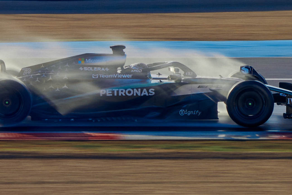 Pirelli F1 boucle deux jours d'essais à Magny-Cours avec Mercedes... et la pluie