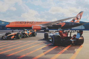 Photo McLaren s'envoie en l'air avec Etihad Airways