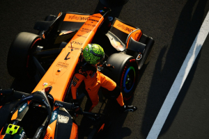 Photo Lando Norris ravi de s'être offert le scalp des Ferrari