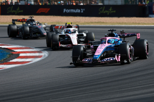 Photo Alpine sur un fil à Silverstone