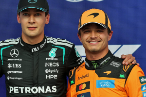 Photo “On est payés des millions pour ça” : Lando Norris recadre sèchement George Russell