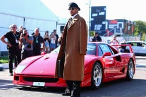 Photo Hamilton fait sensation à Monza au volant de sa Ferrari F40