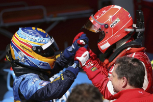Photo Quand Button compare Fernando Alonso à Michael Schumacher